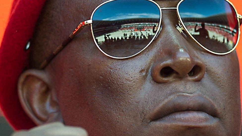 South African opposition radical party Economic Freedom Fighters leader Julius Malema