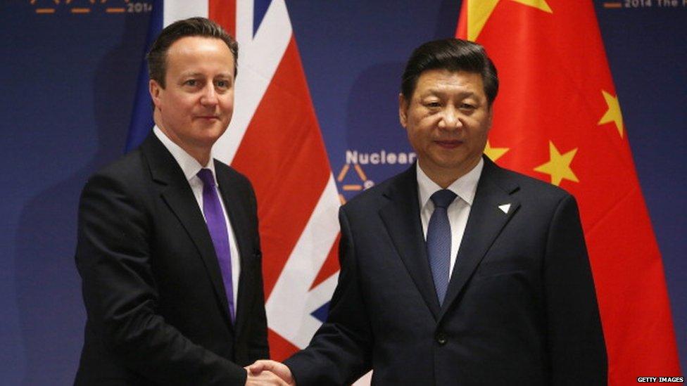 David Cameron and President Xi Jinpong