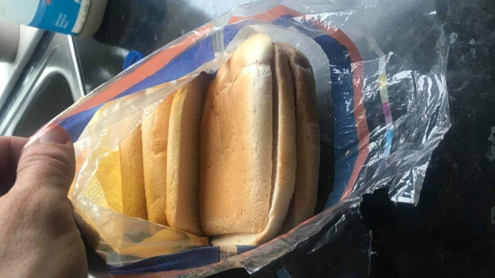 Kingsmill loaf full of crusts