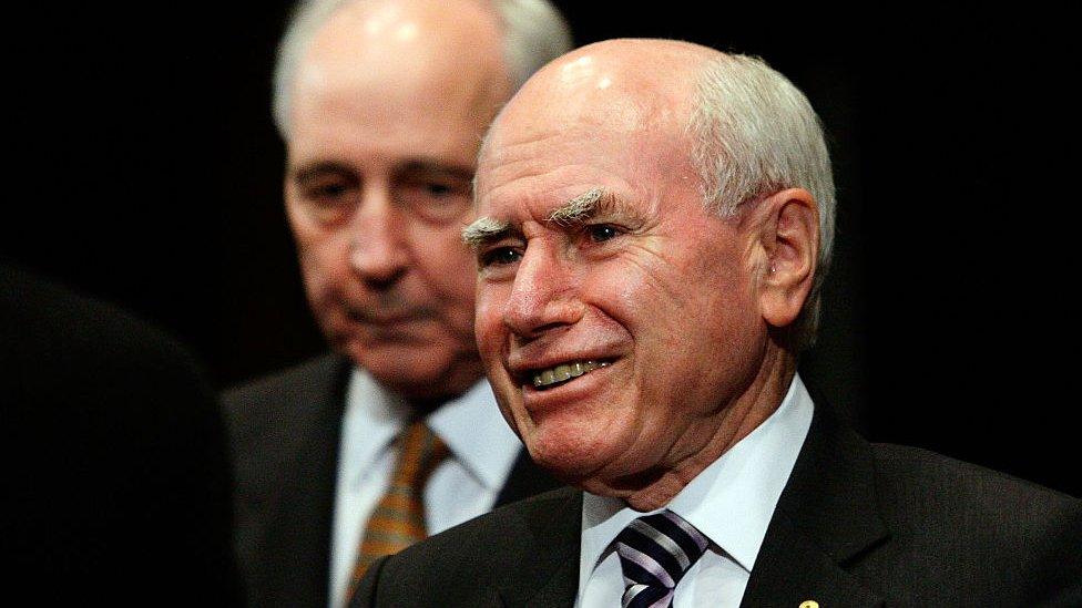 Former Australian prime minister John Howard,