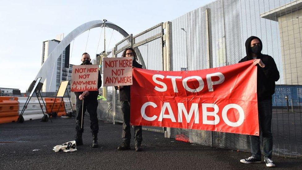 Cambo protest