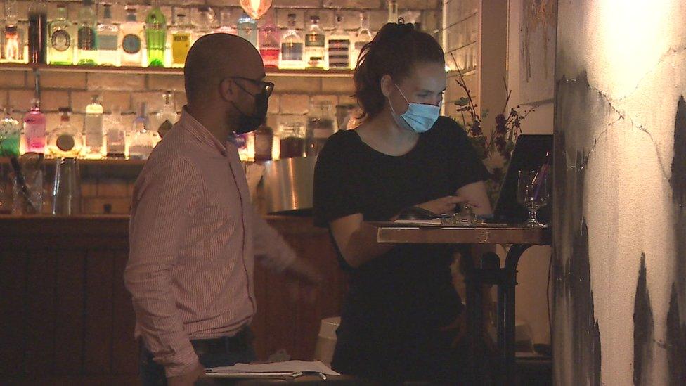 People inside The Potted Pig pub