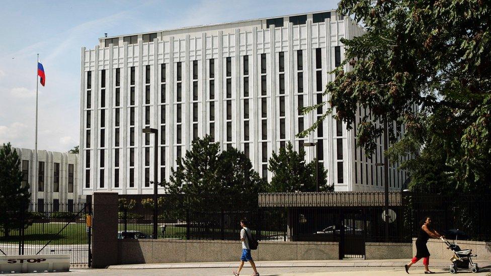 Russian embassy in Washington DC (file image)