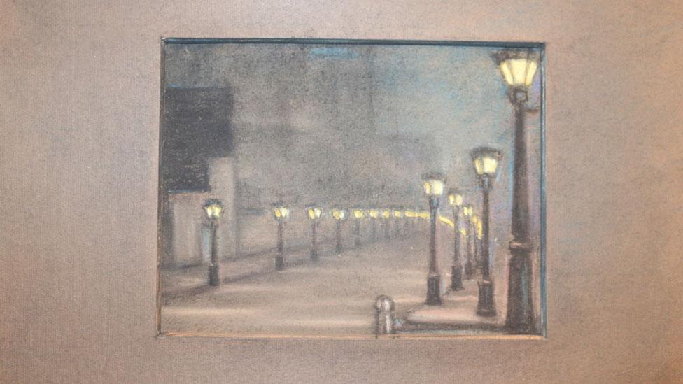 A pastel drawing by Blanche G Vulliamy