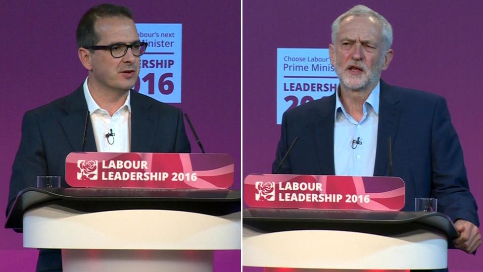 Owen Smith and Jeremy Corbyn