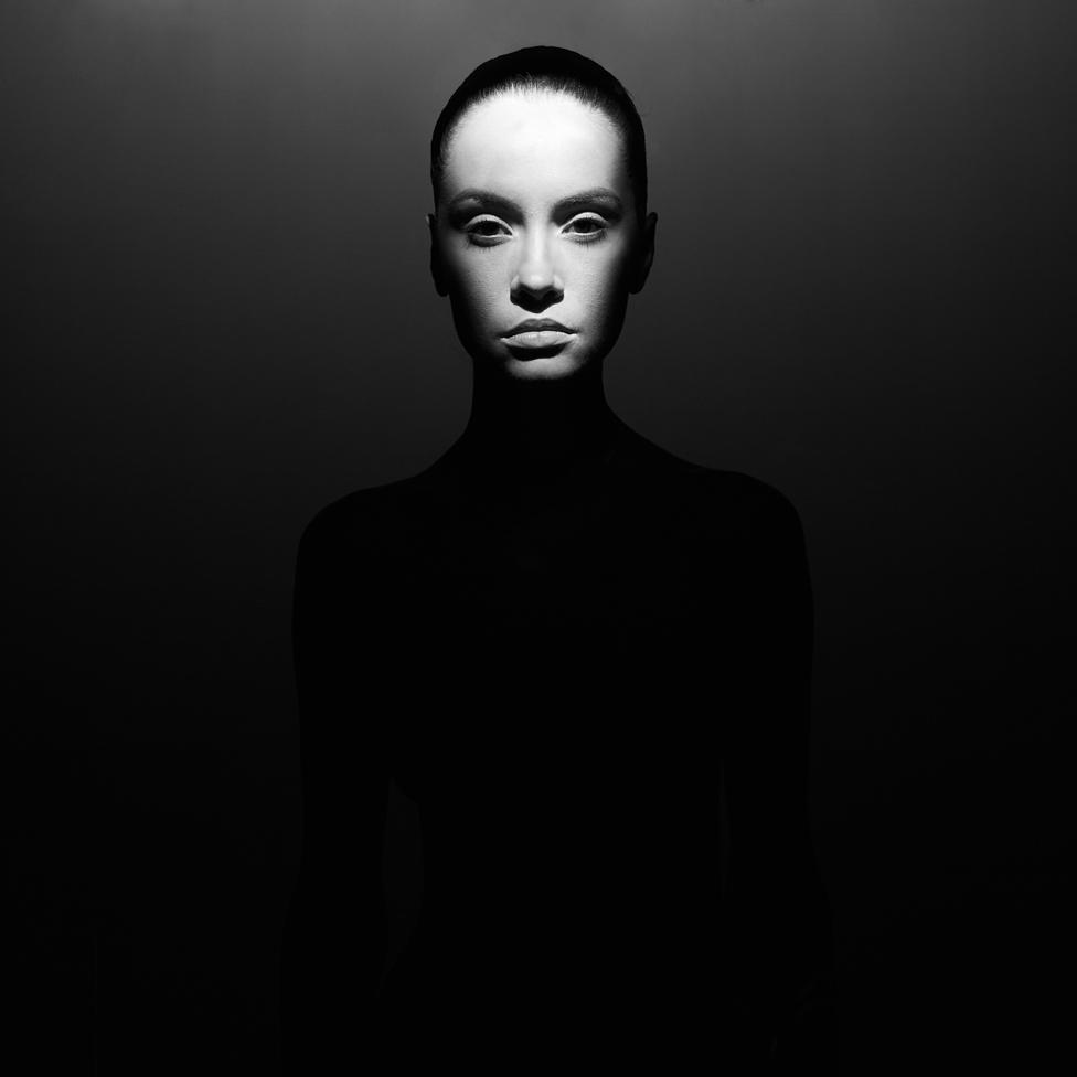 Portrait of a woman from the series, Light. Shadows. Perfect woman.