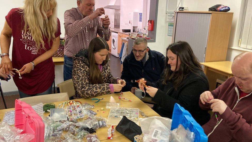 A group of adult learners in Horden