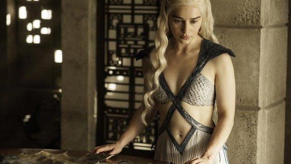 Emilia Clarke as Khaleesi in Game of Thrones