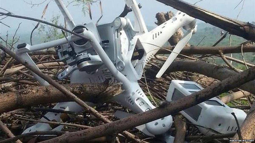 The Pakistani military says it has shot down an Indian spy drone in the disputed region of Kashmir.