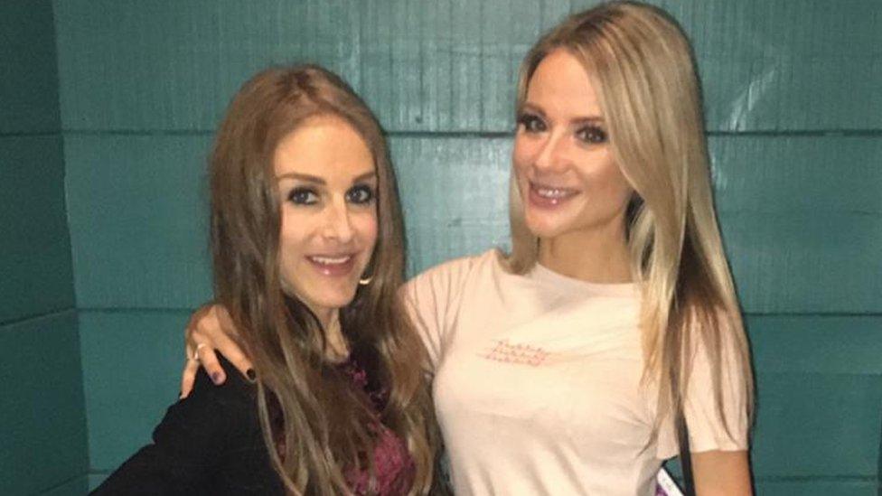 Nikki Grahame and Carly Cunningham