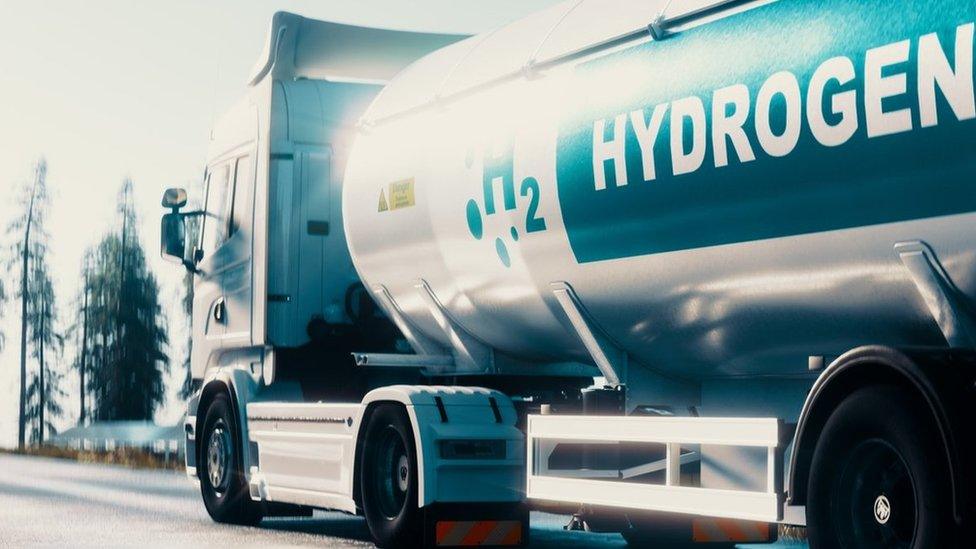 Hydrogen tank artist impression