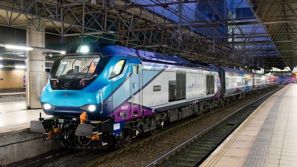 TransPennine Express train at Manchester Victoria