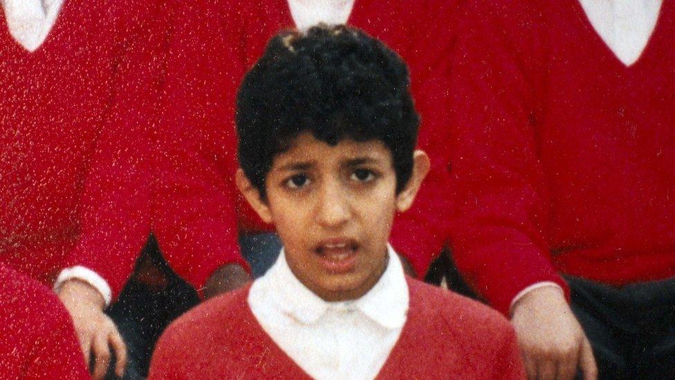 Mohammed Emwazi as a primary school pupil