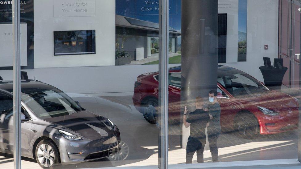 Tesla dealership in NY