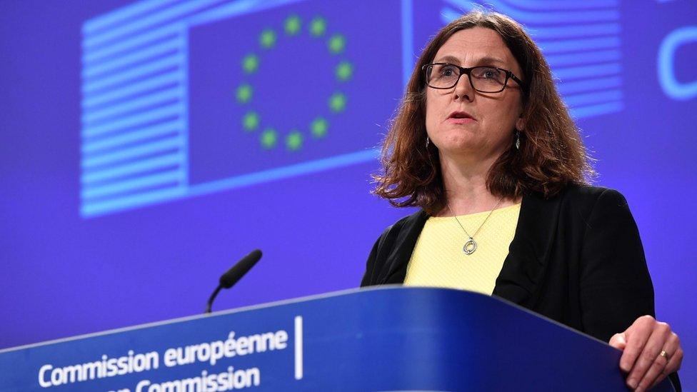 European commissioner for trade Cecilia Malmstrom