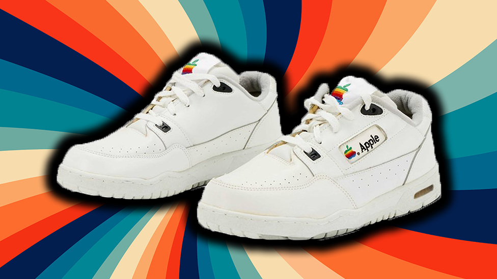 Rare Apple trainers auctioning at 50 000 and other expensive shoes BBC Newsround