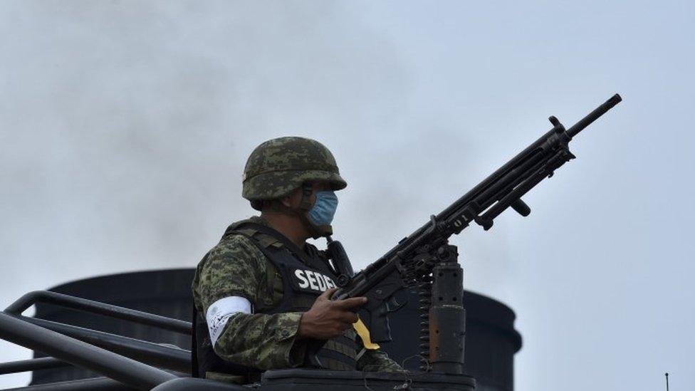 Soldier in Mexico