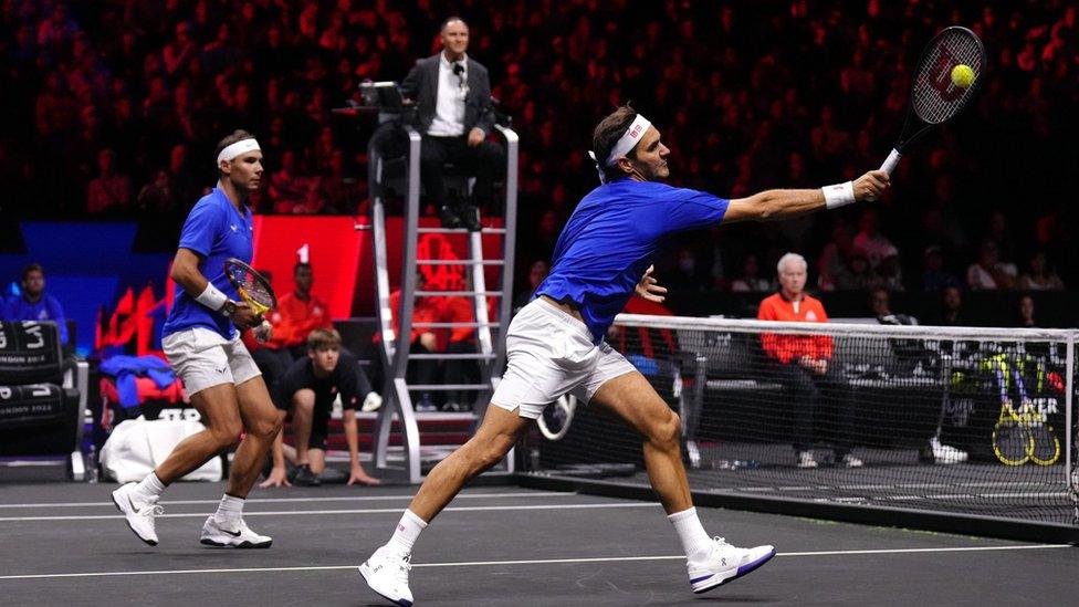 Roger Federer and Rafael Nadal