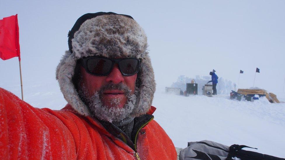 Prof Hubbard in Antarctica