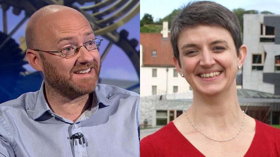 Patrick Harvie and Maggie Chapman