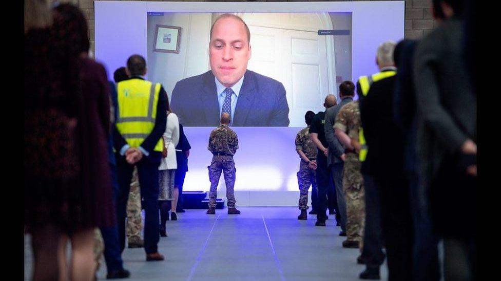 Prince William opening hospital via video link