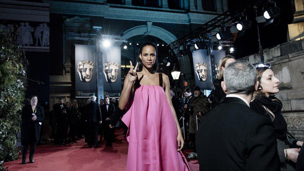 Zawe Ashton outside the Royal Albert Hall