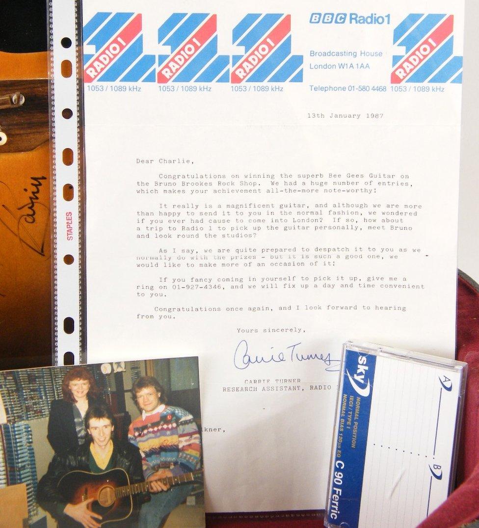 Radio 1 competition winner's letter