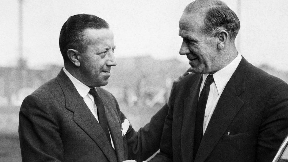 Jimmy Murphy and Sir Matt Busby