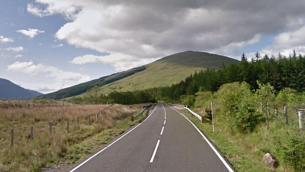 A82 south of Bridge of Orchy