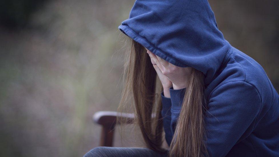 Worried teenager - generic stock image