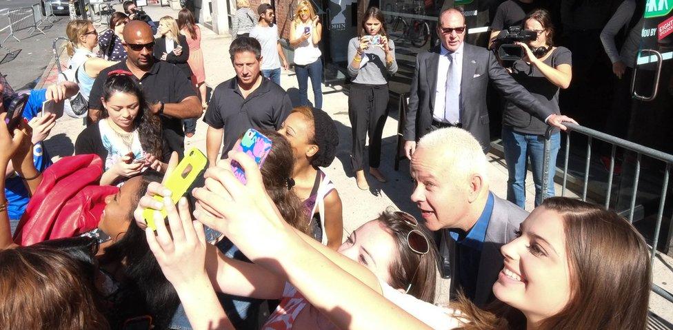 James Michael Tyler, who plays Gunther on Friends greets fans at Central Perk in Soho Opening Day on 17 September, 2014 in New York City