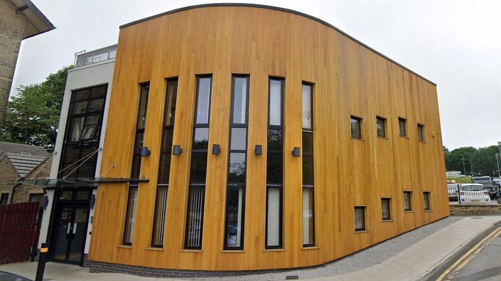 A woodclad building at Bradford Royal Infirmary