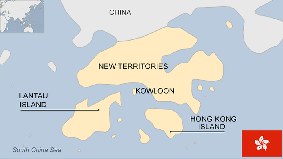 Map of Hong Kong