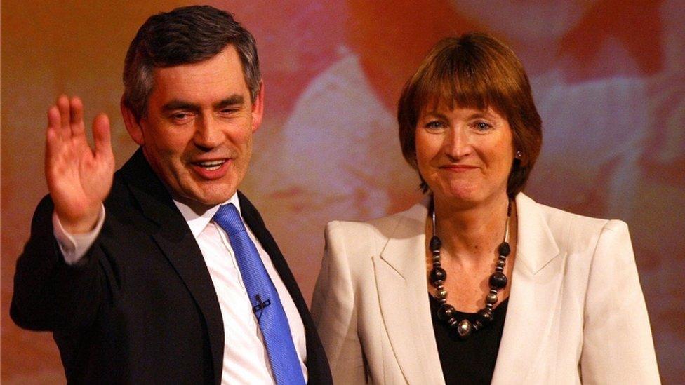 Gordon Brown and Harriet Harman