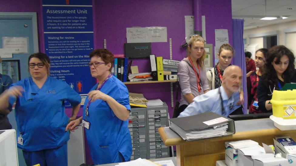 Inside the UHW assessment unit in 2018