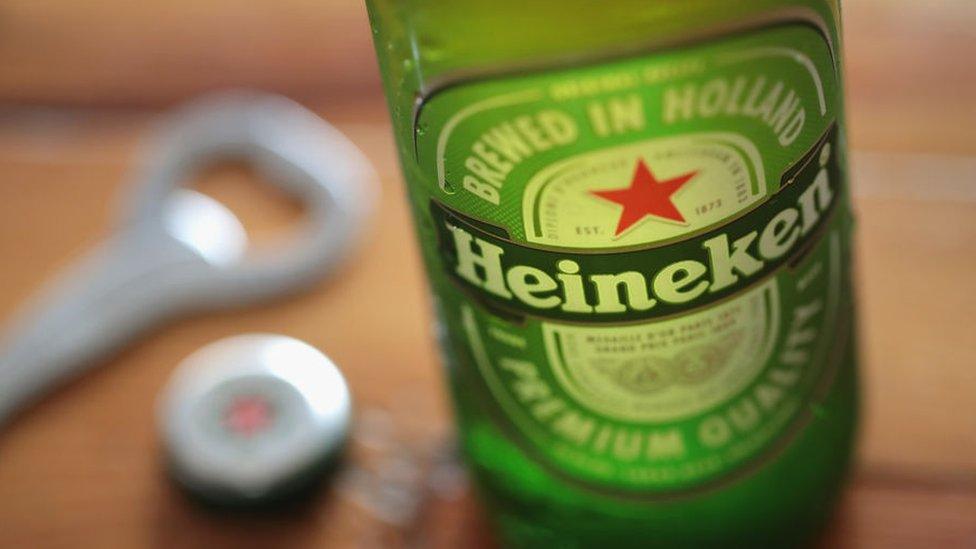 Heineken beer bottle