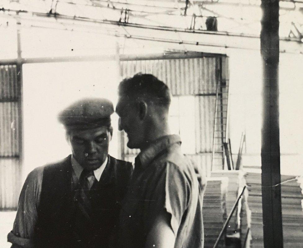 Workers during the construction of RNAS Culdrose