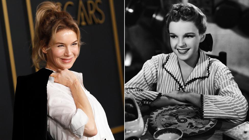 Renée Zellweger and Judy Garland