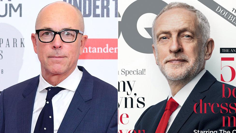 Dylan Jones and Jeremy Corbyn's GQ cover