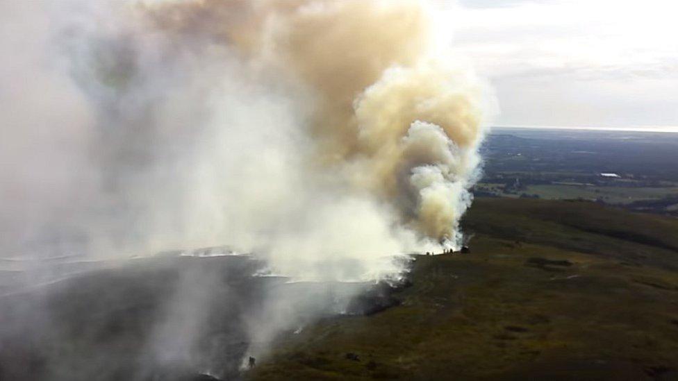 Fire on Winter Hill