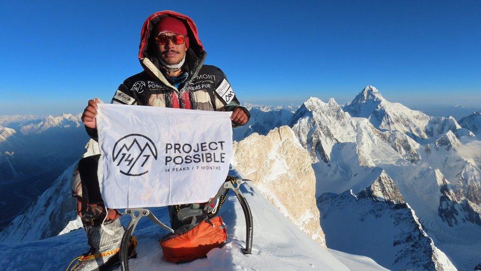 Nirmal Purja at Gasherbrum II