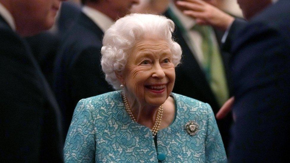 The Queen, pictured at the Global Investment Summit in Windsor Castle, on 19 October