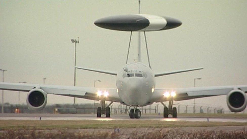 Aircraft at RAF Waddington