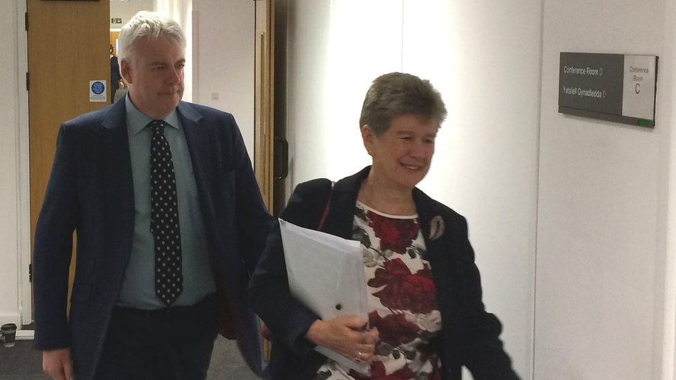 Carwyn Jones and Jane Hutt