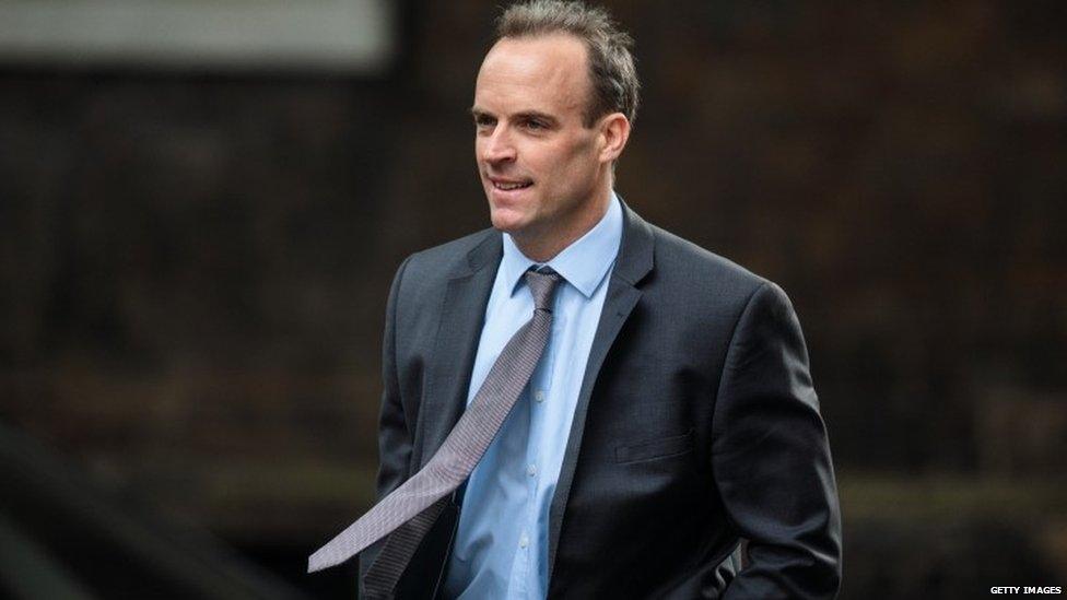 Brexit Secretary Dominic Raab