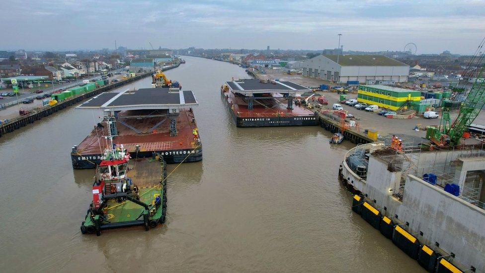 Part of Herring Bridge on ship