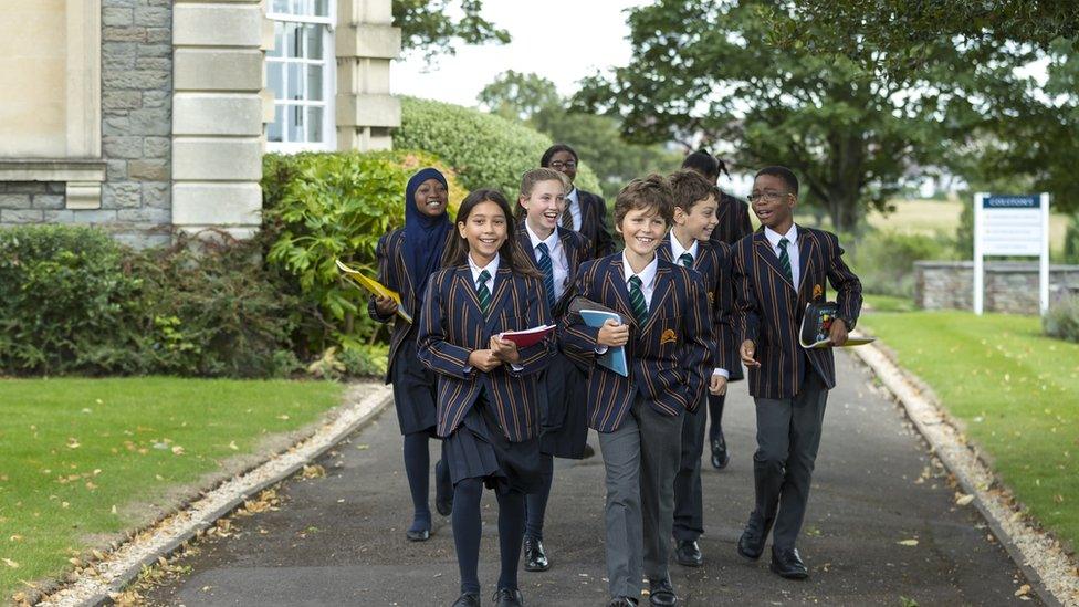 Pupils at Colston's School