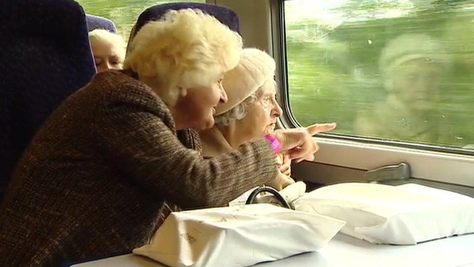 Golden ticket passengers on Borders Railway