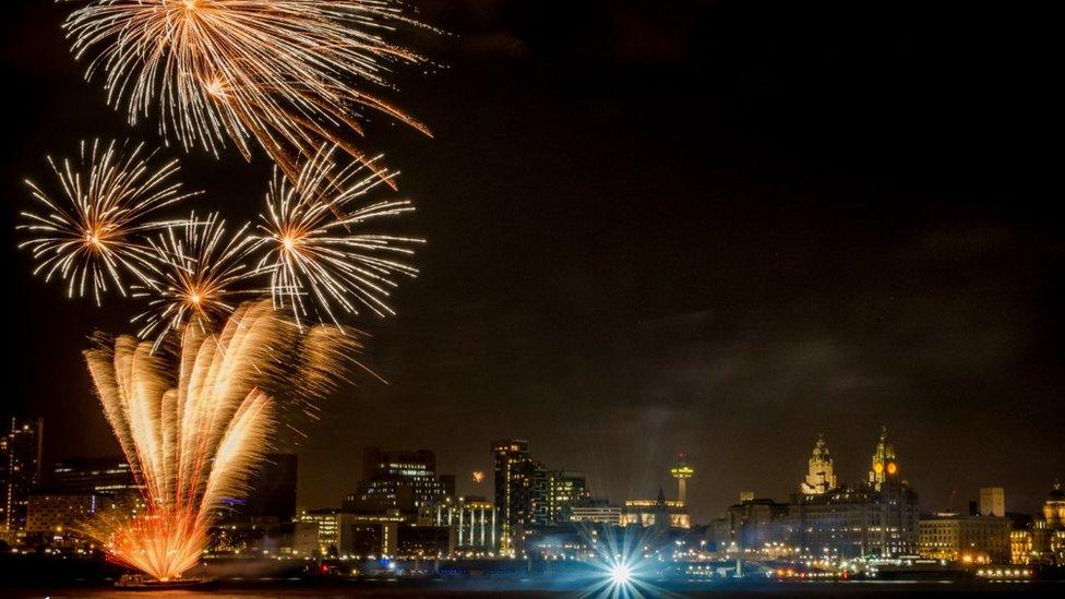 Liverpool fireworks