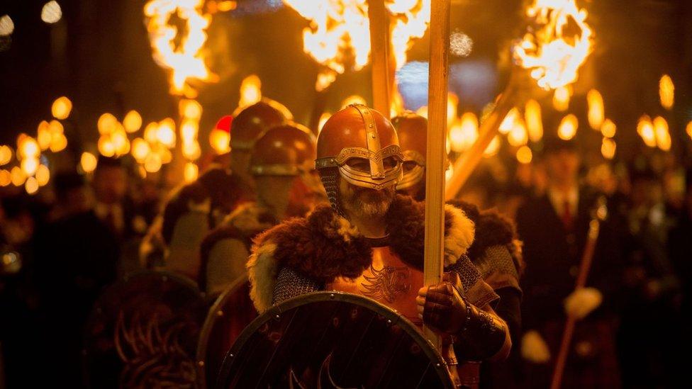 Torchlight procession in Edinburgh